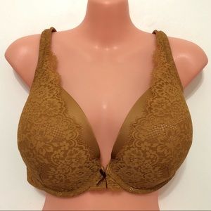 Cacique Boost Plunge Bra Undergarments Lingerie Sexy Lacey